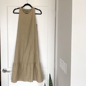Khaki midi dress by United Colors of Benetton